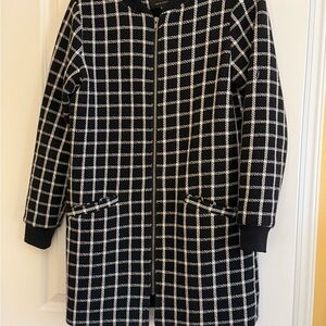 Sanctuary Black and White Patterned Blazer